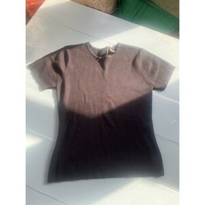 Y2K Tailor By BMoss Black Knit Sweater Top Womens Medium Minimalist Black‎ M